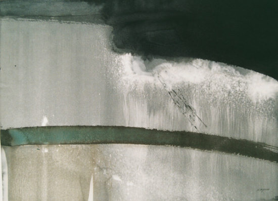 Crack To Crevice, Edge To Dust, Watercolour, 40” x 26”, 2010