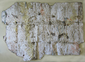 Folded Piece 8, Watercolour on paper, collage, 55”x 75”, 2018