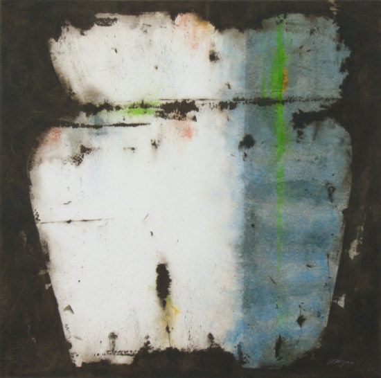 On The Shadow Side, Watercolour, 22” x 22”, 2011